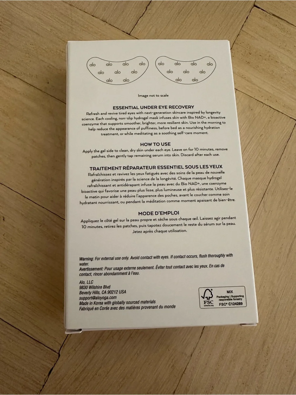 Alo Yoga Bio NAD+ Recovery Eye Masks - 6 Pack